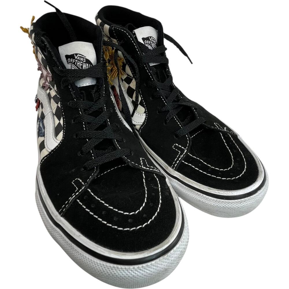 Vans Skate Sk8-Hi Skateistan Checkerboard Mens Size 7.5 Black White High Top